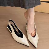 Fongt Low-Heeled Apricot-Colored Single-Shoe Fairy Shoes 2025 New Spring And Summer Pointed Skirts With Skirts Late Evening Single Shoes