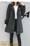 Coat Womens 2023 Spring Autumn Hoodies Tops Slim Students Baseball Clothes Medium length Windbreaker Coats Lady