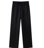 Fongt Women's INS Burst Wrinkles Blazer Blazer Casual Trousers Set