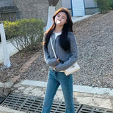 Fongt Pendant Horn Pants 2025 New Spring And Autumn High-End Blue High-Waisted Micro-Horn Jeans Woman