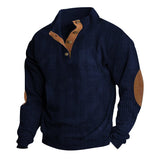 Fongt And Winter New Men's Outdoor Jacket Corduroy Leisure Collar Long Sleeves