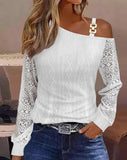 Autumn Simple Metal Buckle Shoulder Collar