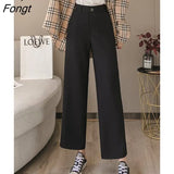 Sweatpants Women Clothes Streetwear Summer Fashion Korean Style Wide Leg Harajuku Baggy Black High Waisted