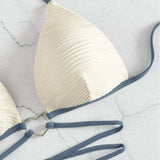 2025 Split Hard Cup Bikini Love Rope Strap Bikini Swimsuit Lady Sexy