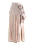 Fongt Skirt 2025 Autumn And Winter New Ocean Gas Folding Small High-End Rose Half-Body Skirt Women