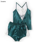 Pajamas Set Lace Trim