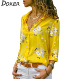 Sleeve Women Blouses 2021 Plus Size Turn-down Collar Blouse Shirt Casual Tops Elegant Work Wear Chiffon Shirts
