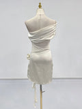 Fongt Dress Women 2025 Spring New Fashion Collar Flower Mesh Splicing High-End Short