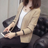 Knitted Cardigan Women 2022 Autumn Long Sleeve V Neck Women's Sweater Cardigan Female Open Stitch Pull Femme