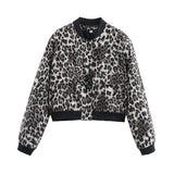 Fongt New Women's Fashion French Big Pocket Short Autumn Bomber Jacket Jacket
