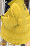 Winter Woman Jacket Corduroy Padded Coat Lady Parka Loose Student Bread Clothing Thick