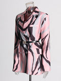 Australian Show Receipt Belt With Thin Suit Suit 2025 New Personality Trend Design Blazer Women's