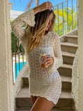 Fongt Knitted Empty Beach Burqas With Long-Sleeved Beach Skirts