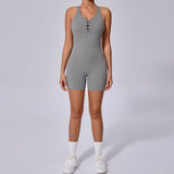 Fongt Back Tight Hollow-Out Yoga Pants Peach Hip All-Piece Speed Dry Exercise Fitness Jumpsuit-Outfit