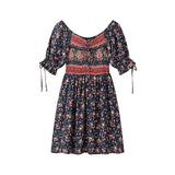 Fongt New Women's Autumn Green Positioning People Cotton Print Tight Dress Women
