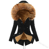 Fongt Autumn And Winter New Cotton Hoodie Repair Warm Zipper Coat Women W125