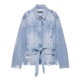 Fongt Women's Casual Casual Design Denim Jacket Jacket In Fall 2025 5252271