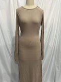 Fongt Sexy Bareback Dress Knitted Thin Autumn And Winter 2023 Holiday