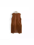 Fongt The Same Day, The New Tumaco Coat Lady Deer-Skinless Long Vest Open Shirt