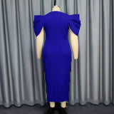 Fongt Autumn Temperament High-Waisted Dress Casual Commuting Party Banquet High-Waist Dress Dress