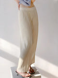 Fongt Folded 2025 New Fish Scale Pants Show Thin Set Of Leisure Pants Tight Waist Multi-Color Temperament Lazy Wind