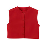 Fongt New Series Buckle Collar Vest Top 2532178