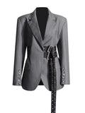 Fongt Suit 2025 Autumn New Commuter Wind Collar Long-Sleeved Casual Suit Jacket Woman