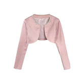 Pink Satin Diamanté Cami Straight Mini Dress And Crop Coat-Outfit