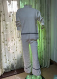 Fongt 2025 New Solid Color Casual Blouse Loose Comfortable Design Micro-Thorn Trousers Set Woman