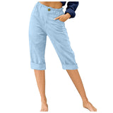 And Linen Fashion Loose High Waist