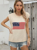 Fongt New Hot Independent Yen Collar Flag Top Solid Color Knit Shirt Short-Sleeved Sweater Woman