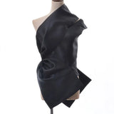 Asymmetrical Sexy Off Shoulder Shirt For Women Skew Collar Sleeveless Blouse Female 2022 Spring Fashion