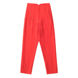 Fongt Workplace Women's Display High Waist Waist Suit Trousers 38 Color Reduced Age And Ankle Pants