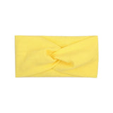 Cute Solid Color Baby Headband For Girls Cotton Twisted Knotted Turban Elastic Hair band Children Headwrap Hair