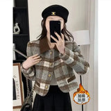 Fongt Style Hairy Short Coat 2025 New Women's Autumn And Winter Cotton Thicken French High-End Feel