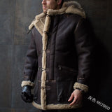 Fongt And Winter Burst Single Fur Collar Collar Thick Coat Embroidered Man Coat European Code Jacket
