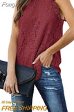Off Shoulder Halter Lacing Chiffon Women's Blouses Elegant Fashion Solid Sleeveless Shirt Pullover Vest Tops Women