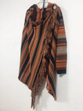 Fongt Self-Wearing Fashion Tuxedo Striped Coat Sweater Woman