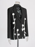 Fongt Elegant Suit 2025 Autumn And Winter New Design Three-Dimensional Flower Decoration Slim Thin Suit Jacket Woman