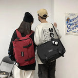 Capacity Multifunctional Men Backpack Laptop 15.6 Solid Crossbody Bags High School Travel Bag Teen College Student