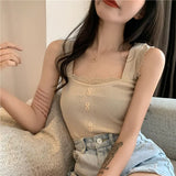 Sweet Slimming Sexy Thin Lace Female Slingless Sleeveless Bottom Lace New Knitted Vest