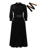 Fongt Women's 2025 New Fashion Collar Long-Sleeved High-Waisted African Dress