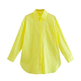 Ins14 Color Pocket Decoration Women's Basic Long-Sleeved Shirt In Spring And Summer Of 2024-Outfit