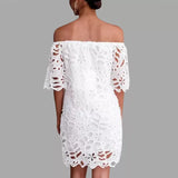 Fongt And Summer 2025 New Color Lace Lace Mid-Sleeve Commuting Dress With Braided Short