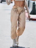 Cut Out Low Waist Bandage Hippie Joggers Women Y2K Streetwear High Street Casual Baggy Cargo Pants Korean