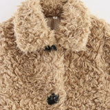 Fongt Women's 2025 New Explosive ZA Fur Curly Jacket Jacket
