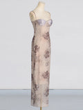 Fongt 2025 Summer New Fashion Sexy Leopard Print Bag Babes Hanging Dress