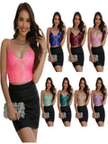 Hot Nightclub Style Slim Belt Sequins Small Vest Gather Short-Style Blouse-Outfit