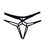 Open Underwear Lady Sexy Temptation Transparent Beauty Hip Tie With T-T-Word Trousers