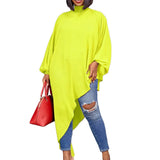 Fongt Summer Chiffon Irregular Fashion Size Women's Loose Dress